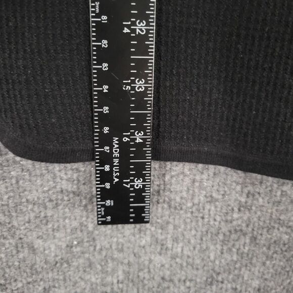 PURE JILL Black Waffle Thermal Dolman Turtleneck Top Lagenlook M/L MEDIUM LARGE - Picture 8 of 8